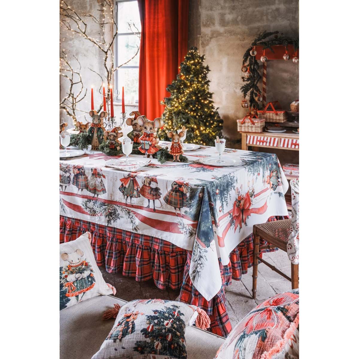 Cuscino arredo 30x30cm favola di Natale