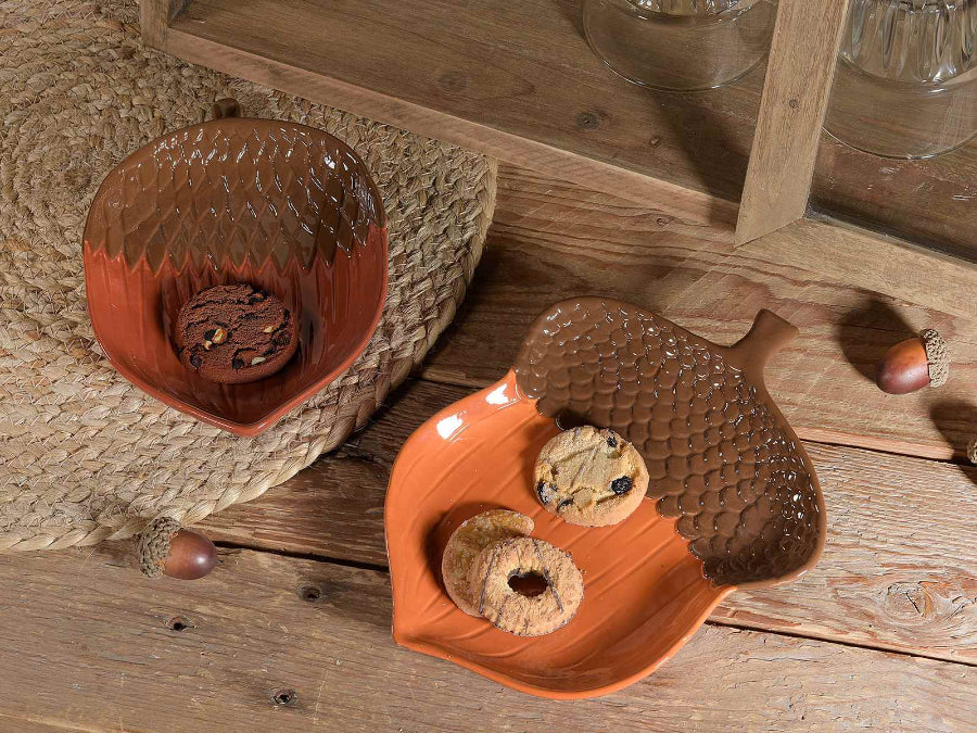 Piattino in ceramica Ghianda