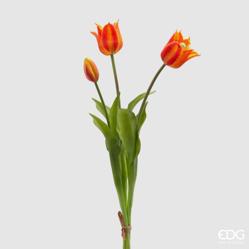 Mazzo di tulipani aperti artificiali