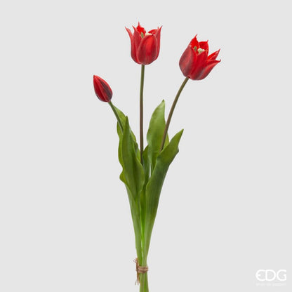 Mazzo di tulipani aperti artificiali