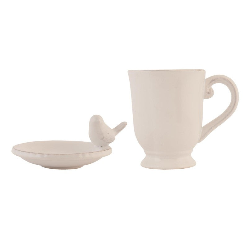 Tazza con piattino Uccellino