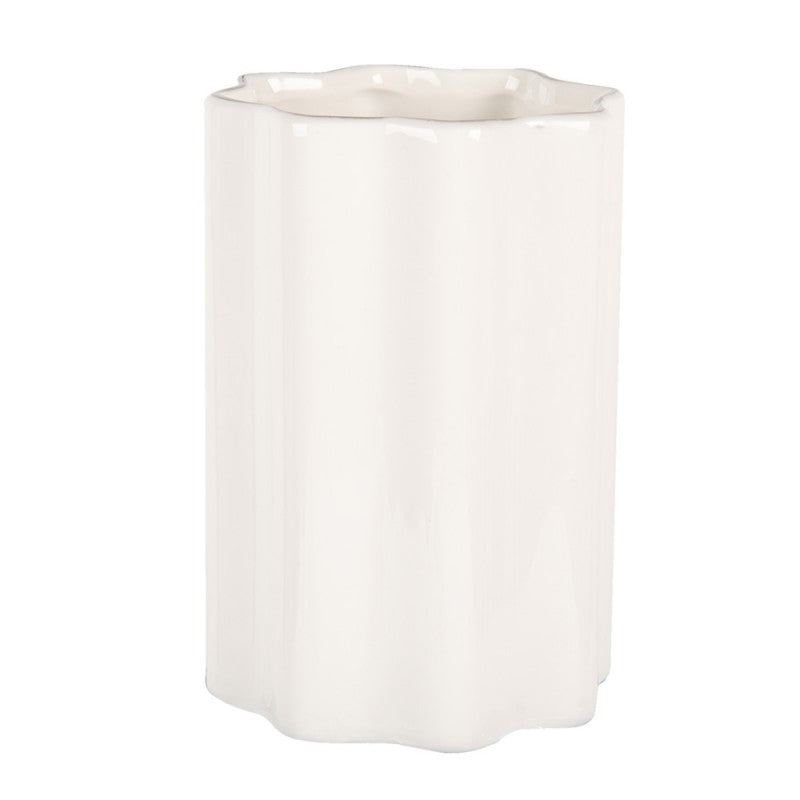 Portaspazzolini ceramica bianca