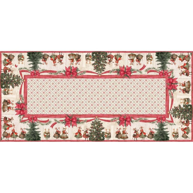 Tovaglia in cotone 160x280cm Favola di Natale