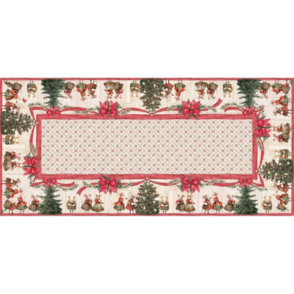 Tovaglia in cotone 160x280cm Favola di Natale