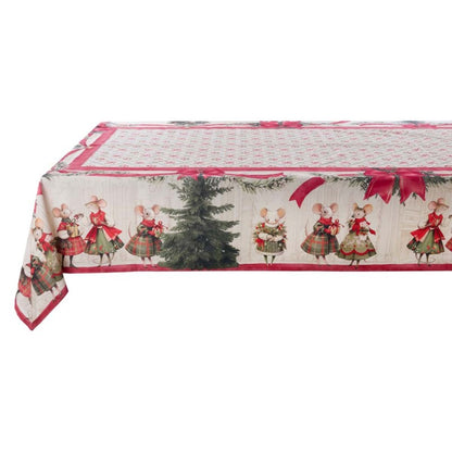 Tovaglia in cotone 160x280cm Favola di Natale