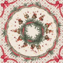 Foulard Portapanettone 100x100cm Favola di Natale