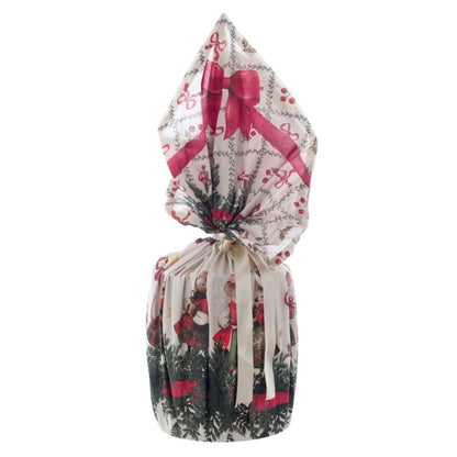 Foulard Portapanettone 100x100cm Favola di Natale