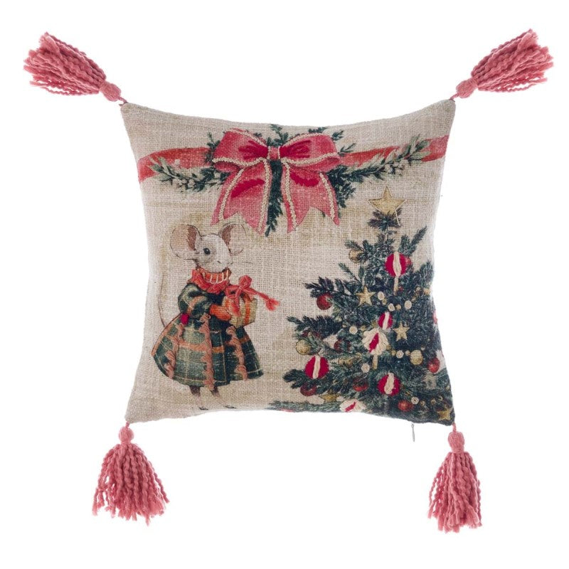 Cuscino arredo 30x30cm favola di Natale
