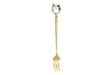 Forchettina per dolci oro Coniglietto