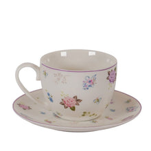 Tazza con piattino Flora