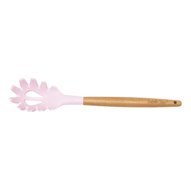 Cucchiaio per spaghetti in silicone rosa