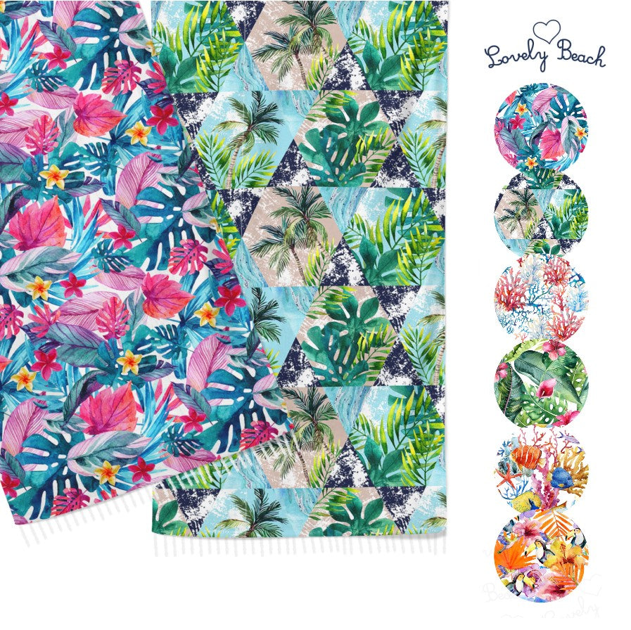 Telo mare Fouta tropicana