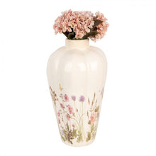 Vaso in ceramica con decorazione a fiori