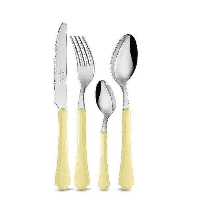 Set posate 24pz Romantica giallo polveroso - Neva