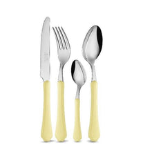 Set posate 24pz Romantica giallo polveroso - Neva
