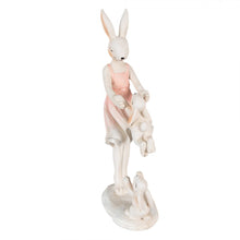 Statua Mamma coniglio e Coniglietti