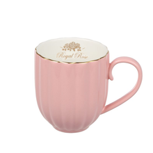 Tazza Mug in porcellana rosa con dettagli oro - Linea Royal Rose