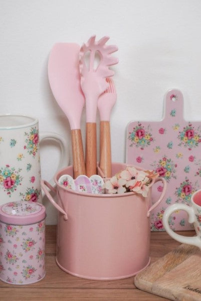 Cucchiaio per spaghetti in silicone rosa