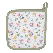 Presina 20x20cm Fiori con bordo verde