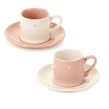 Set 2 tazzine da caffè - La Vie en Rose - Nuvole di Stoffa