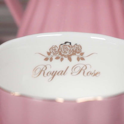 Tazza Mug in porcellana rosa con dettagli oro - Linea Royal Rose