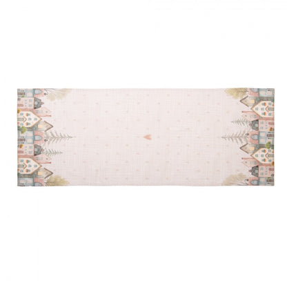 Runner 50x140cm Casette e Cuoricino Rosa